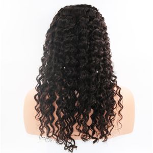 100% Real Glueless Full Lace Wigs Full Density Natural Color #1B