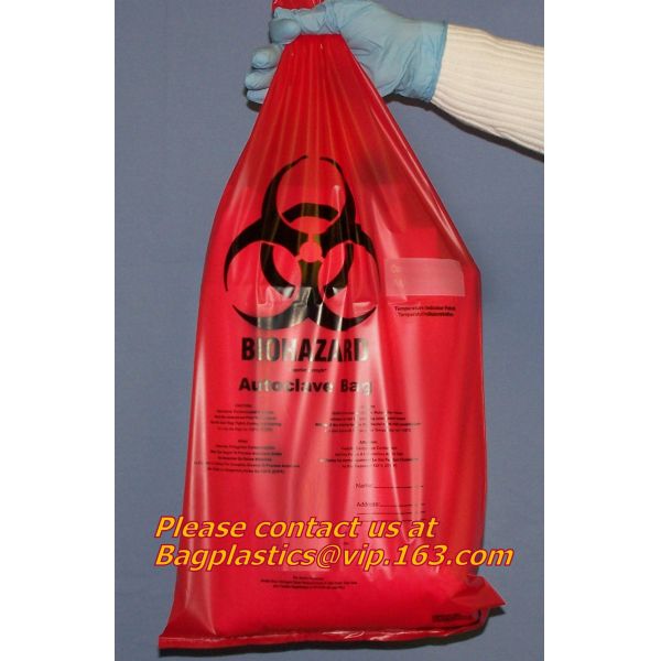 Clinical supplies, biohazard,Specimen bags, autoclavable bags, sacks, Cytotoxic