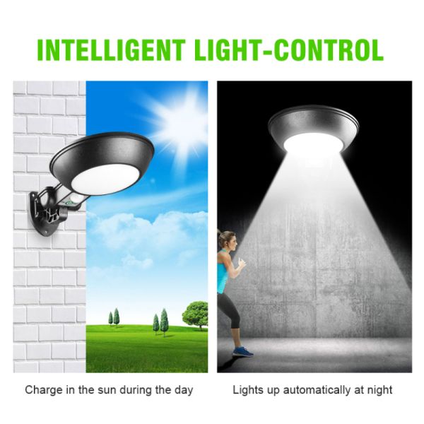 Water Resistance 500LM 5.5v 2.5w Solar Motion Sensor Wall Light FCC Certified