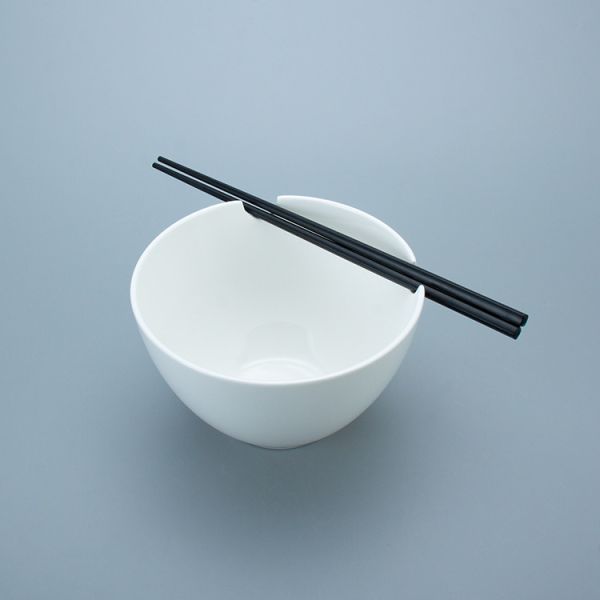 Ramen 7 Inch Ceramic Noodle Bowl With Chopsticks Holder