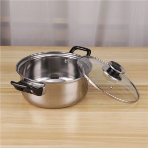 Restaurant Kitchen Stainless Steel Cookware Set Classic Design Style