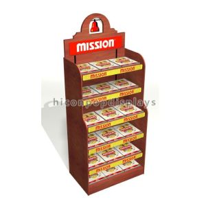 Custom Wood POP Merchandise Displays Stands For Pet Food Stores