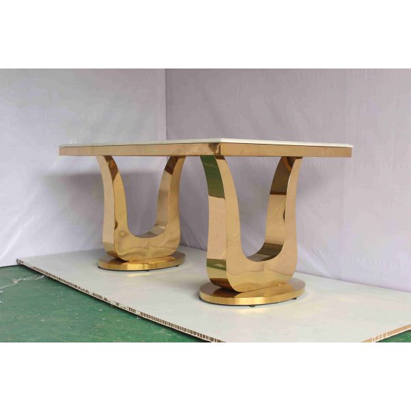 Buy 201 Stainless Steel Wedding Chairs And Tables Modern Dining Room Furniture at wholesale prices