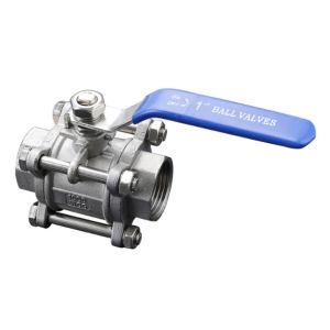 Three Way Power Station Valve Industry Stainless Steel 3PC Ball Type With