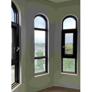 High Security Aluminium French Doors Powder Coated With Hinges