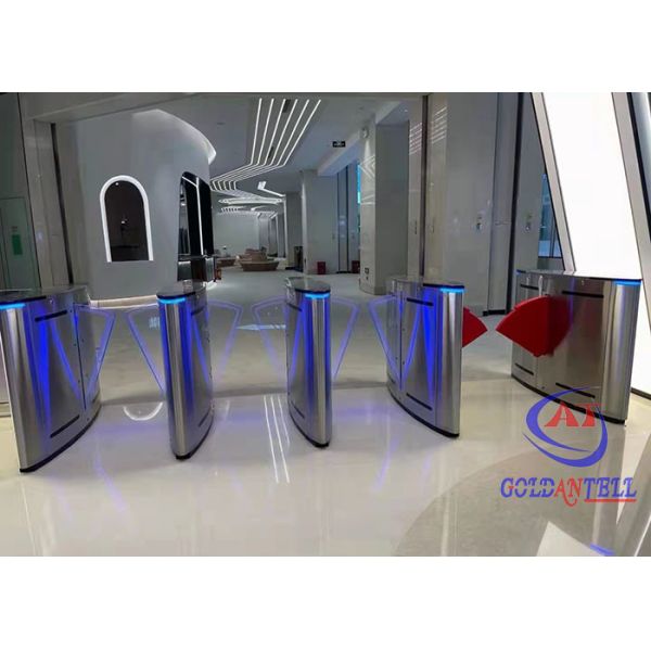 Buy Office Access Control Turnstiles 60cm Passage Width Flap Barrier Turnstile at wholesale prices