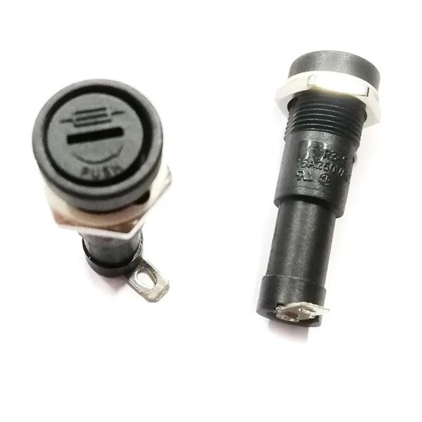 R3-9 H3-9 3AG Slotted Driver Type Screw Cap Panel Mount Fuse Holder Block Base