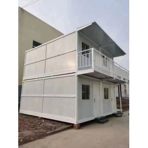 20ft Prefabricated Foldable Container Houses Sandwich Panel Wall Design Style