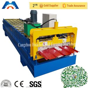 China Trapezoidal Profile Roll Forming Machine With PLC Control System on sale China Trapezoidal Profile Roll Forming Machine With PLC Control System on sale