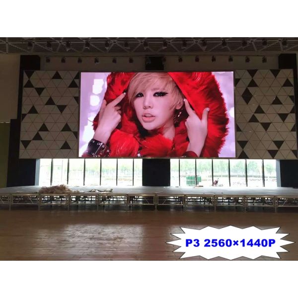 SMD2121 Indoor Full Color LED Screen P3mm 1200 Nits Brightness Rental / Fixed Installation