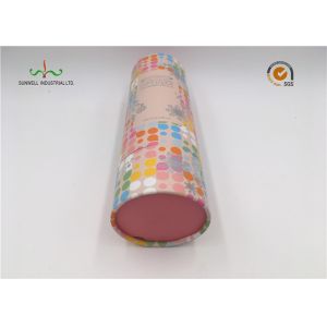 OEM Food Grade Cardboard Cylinder Tubes , Promotion Paper Tube Packaging