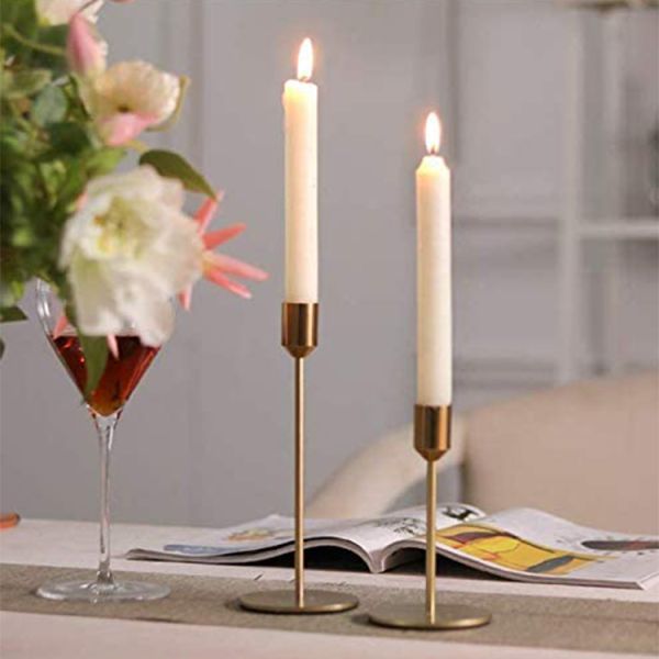 Nordic Minimalist Style Golden Candle Holder Votive Candle Holders