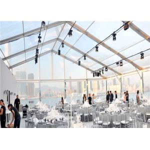 Quality Big Outdoor 20x50m Transparent Pvc Clear Roof Tent for Wedding Marquee for sale