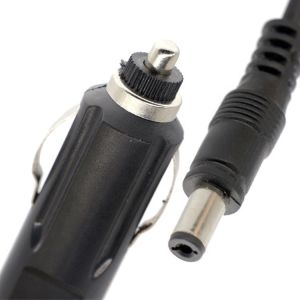 1M 2A Cigarette Lighter Male Plug to 5.5x2.1mm 1.35x3.5mm 12V DC Car Charger for