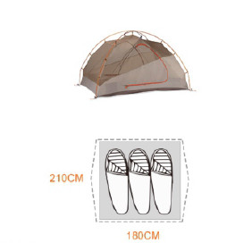 3-4 Person Outdoor Camping Tent Windproof Camping Tent GNCT-018