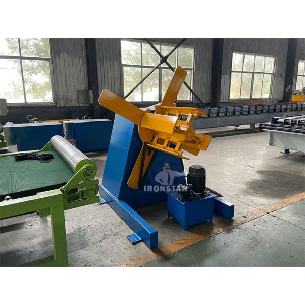 5 ton 500mm width hydraulic decoiler Galvanized steel or PPGI 15 working days