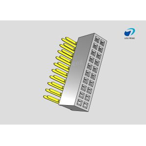 Female header, PCB Mount Receptacle, Vertical, Board-to-Board, 20 Position, 2.0mm Pitch, Shrouded, Gold Flash, 90 degree