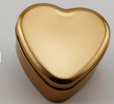 Wedding Candy Gold Tin Containers 0.21mm Small Tin Jars