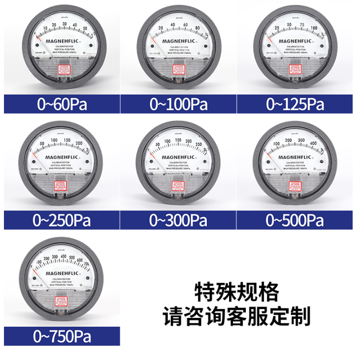 100mm Micro Differential Pressure Gauge OEM Micro 100 Psi Pressure Gauge Aluminum