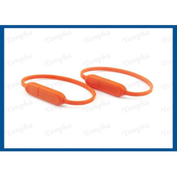 Promotional Thin Wristband Flash Drive Convenient Carrying Silicone Material