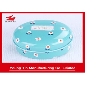 Buy cheap Round Printed Tin Boxes , Metal Tinplate Oil Paint Packaging Containers With Lid from wholesalers