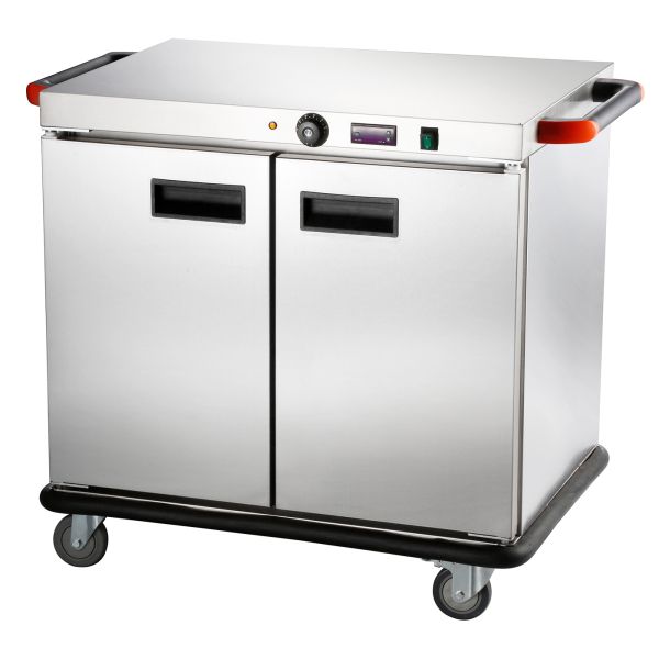 4 Layer Stainless Steel Food Warmer Cart 220V-240V Electric Food Hot Trolley 1.3