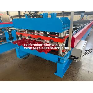 Plc 0.3mm Tile Roll Forming Machine Fast Speed