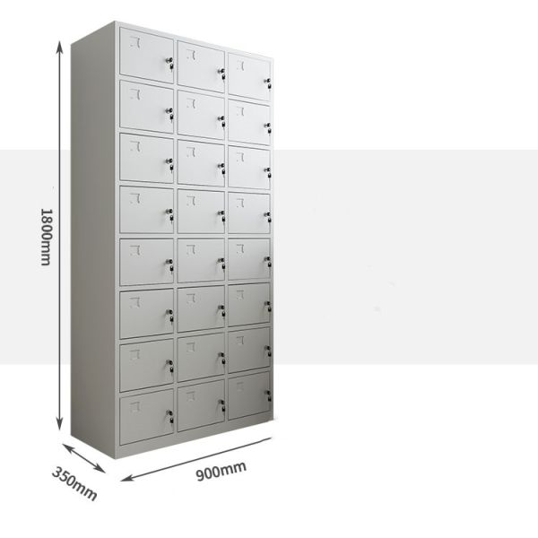 Knock Down 24 Doors Medicine Display Cabinet Electrostatic Coating