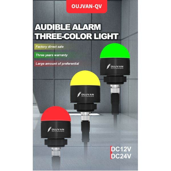 Mini Waterproof LED Indicator Lamp RYG Three Color 12V Stack Light Ce Approved