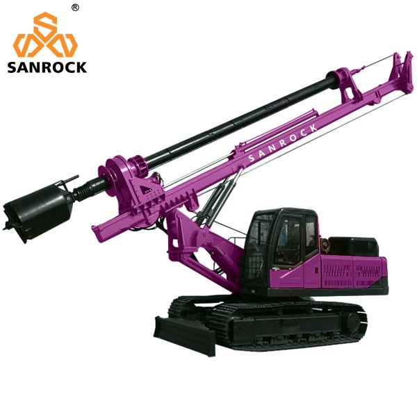 Rotary Borehole Drilling Rig Equipment Portable Hydraulic Auger Rotary Drilling