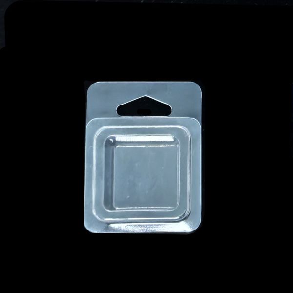 Custom Clear Plastic Wax Melt Blister Packaging Clamshell Packaging For Candle Wax Blister Candle Box With Hanger