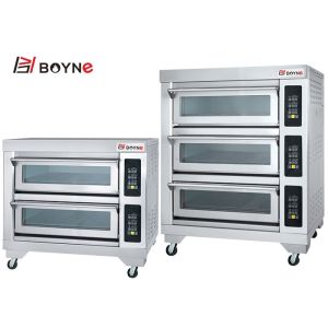 Stainless Steel Gas Oven With Computer Controll One Layer Two Trays