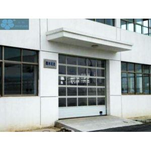 Impact Resistance H3000mm 40cm/S Glass Panel Garage Doors
