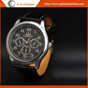 010B Fashion Jewelry Wholesale Stainless Steel Watches Leather Band Quartz