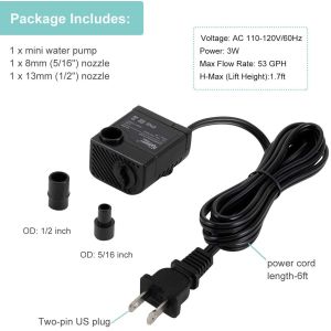 Fish Tank Mini 3 Watt Aquarium Water Pump