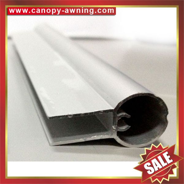 Buy alu Aluminum aluminium fixing bar profile tube connector for window door diy pc polycarbonate awning canopy canopies at wholesale prices