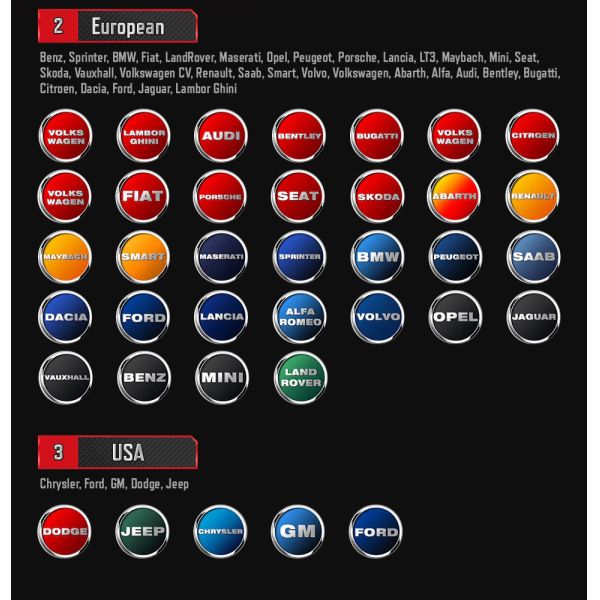 Autel MaxiCOM MK808 vehicle support