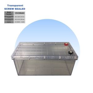 Transparent Screw-Locked Lithium Battery Case Battery Accessories Durable