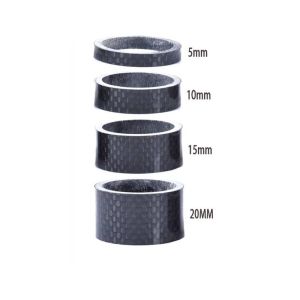 China 28.6mm Carbon Fiber Headset Spacers 3K Weave Bicycle Stem Spacers on sale