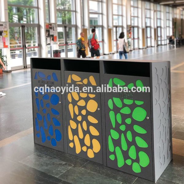 Modern 1800L*600W*1250H Mm Multi Compartment Trash Can