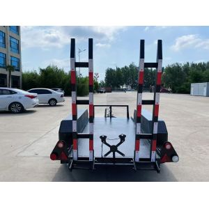 Heavy Duty Tandem Trailer Black Road Roller Trailer 3000kg Load