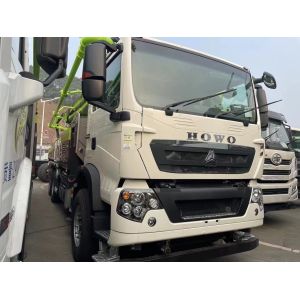 Semi-Dry Shotcrete Type Zoomlion 47m Concrete Pump Truck on HOWO Chassis with