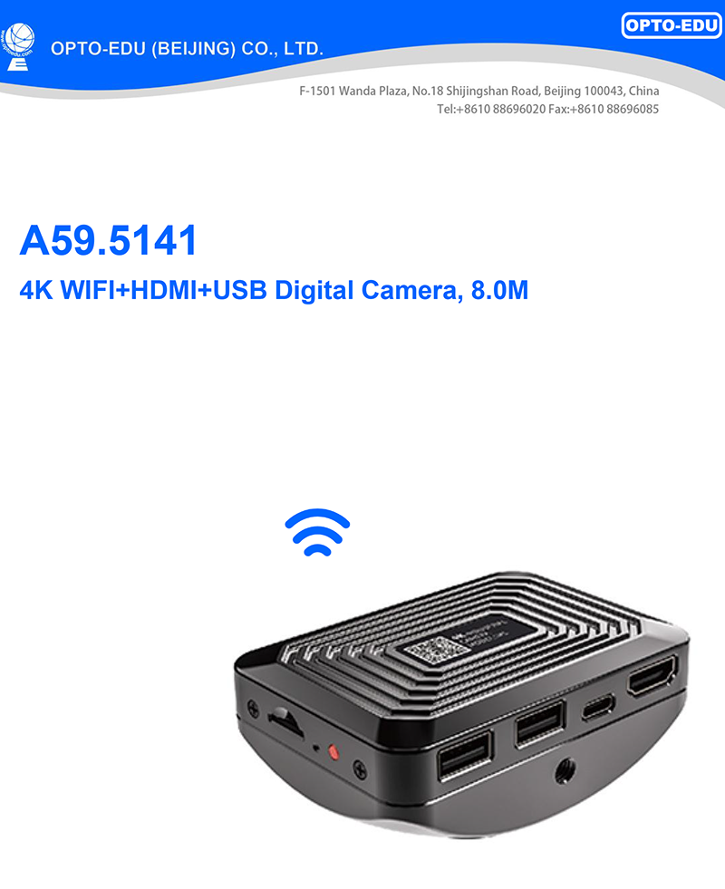 OPTO-EDU A59.5141 4K 8.0M WIFI HDMI USB Digital Camera