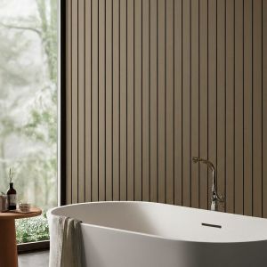 40cm Waterproof Deco Pvc Wall Panel For Bathroom