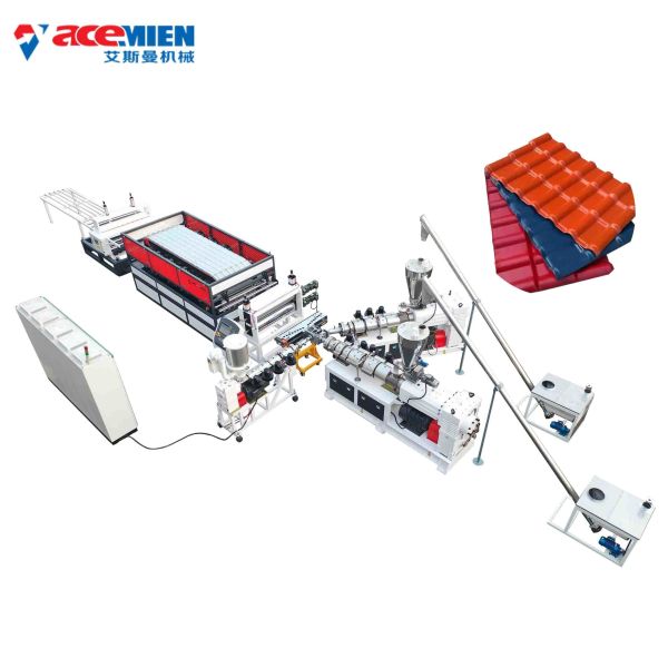 Buy Automatic High Quality Plastic PVC Roof Tile Manufacturing Machine at wholesale prices