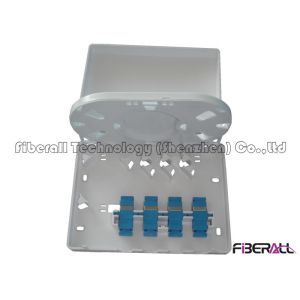 Mini Type Wall Mounted FTTH Fiber Terminal Box For Home User With Four SC Ports