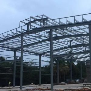 Large Span Metal Steel Structure Warehouse Building With Aluminum Alloy Windows