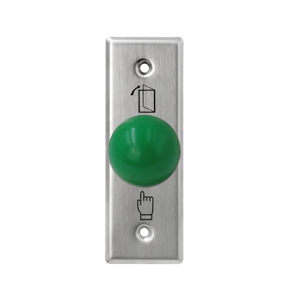 Buy Heavy Duty Green Dome Exit Button , Square Size 3 * 3 Mushroom Push Button Switch at wholesale prices