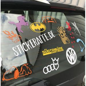 Durable Waterproof Car Stickers Customized Shape Sun Proof For Advertisements