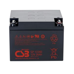CSB GP12260 12V 26Ah Energy Storage Maintenance Free Rechargeable VRLA 12V 26Ah